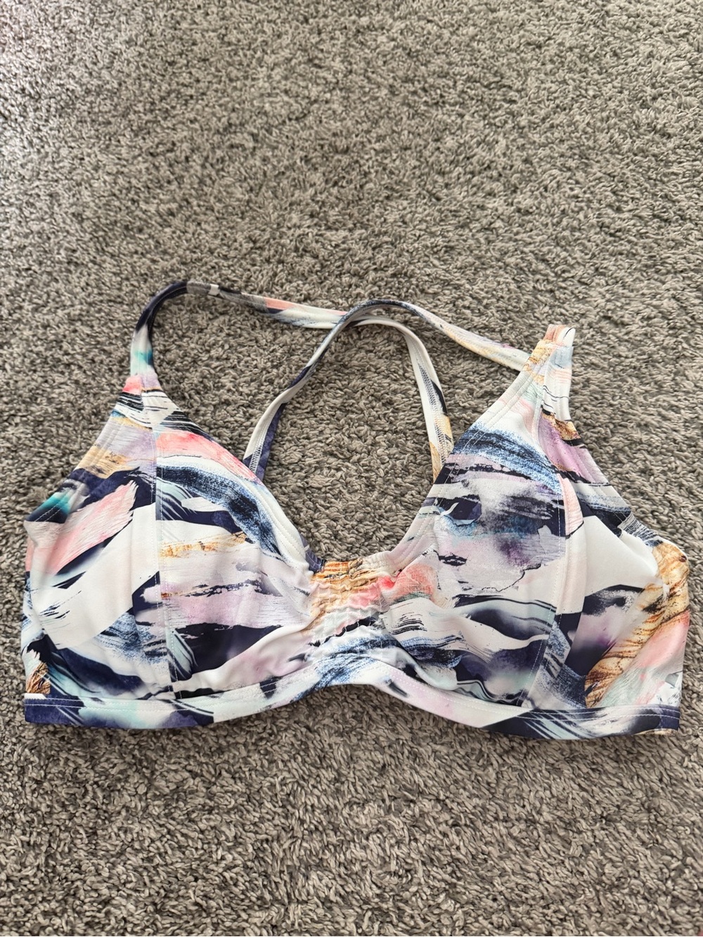 Athleta Swim top with underwire